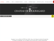 Tablet Screenshot of chateaubeauregard.net
